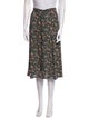 Sézane Floral Print Knee-Length Skirt