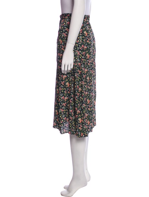 Sézane Floral Print Knee-Length Skirt