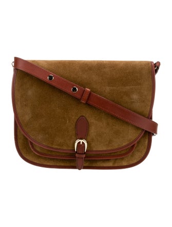 Sézane Suede Messenger Bag