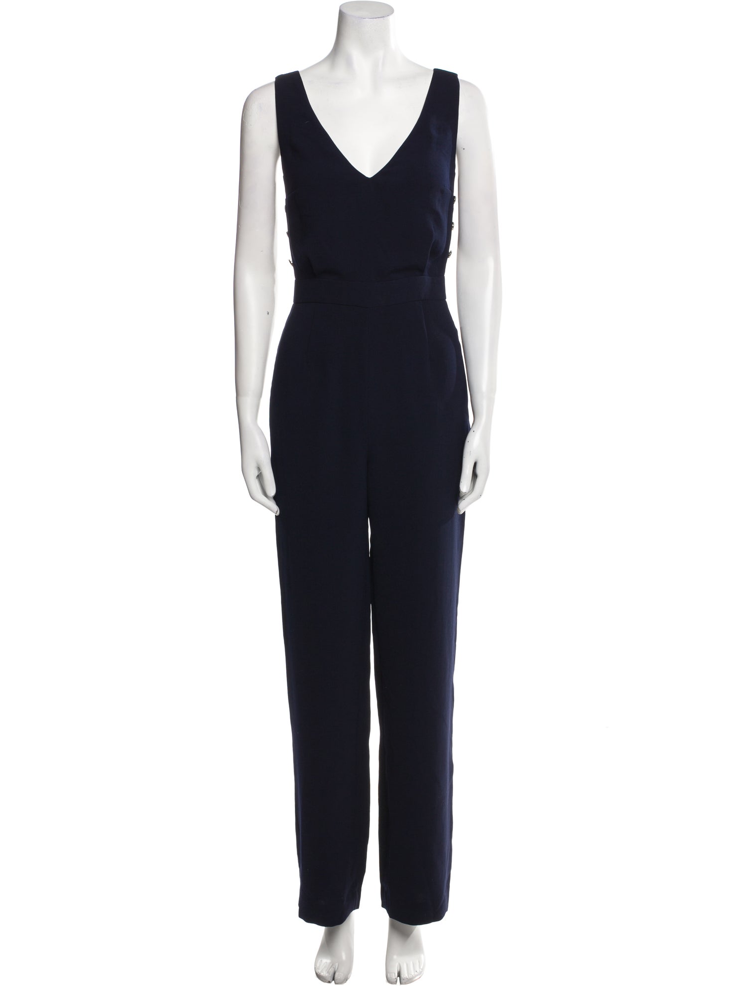 Sézane V-Neck Jumpsuit