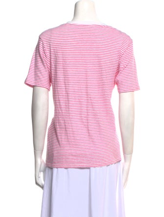 Sézane Striped Bateau Neckline T-Shirt