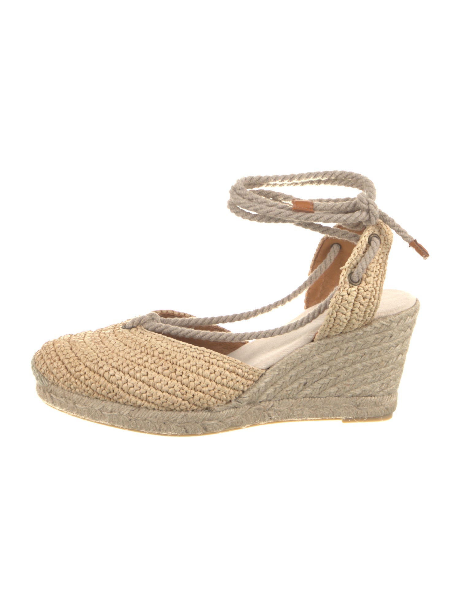 Sézane Straw Slingback Pumps