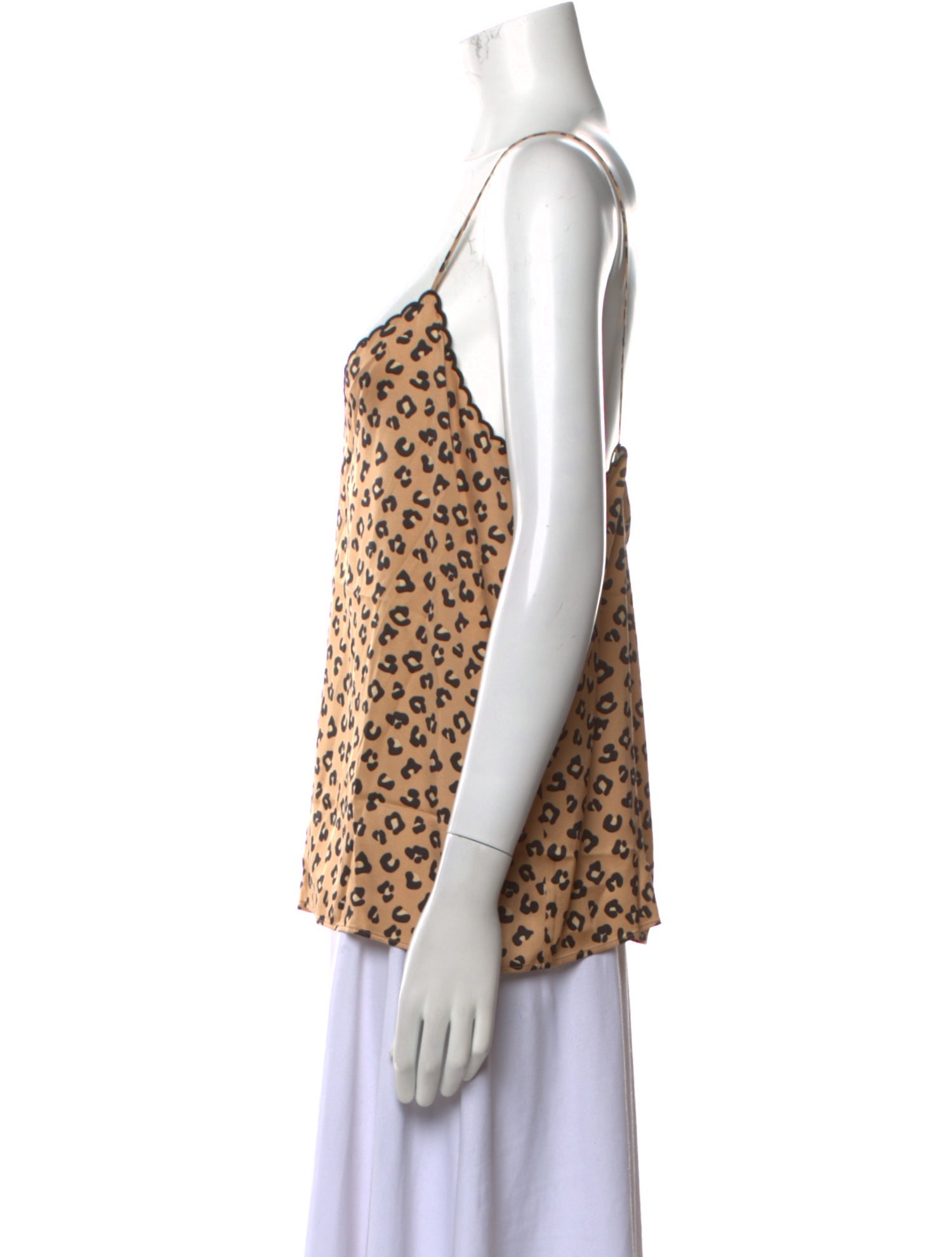 Sézane Printed V-Neck Top w/ Tags