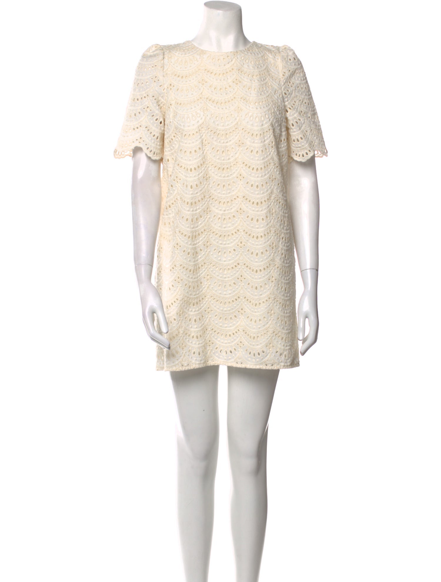 Sézane Crew Neck Mini Dress