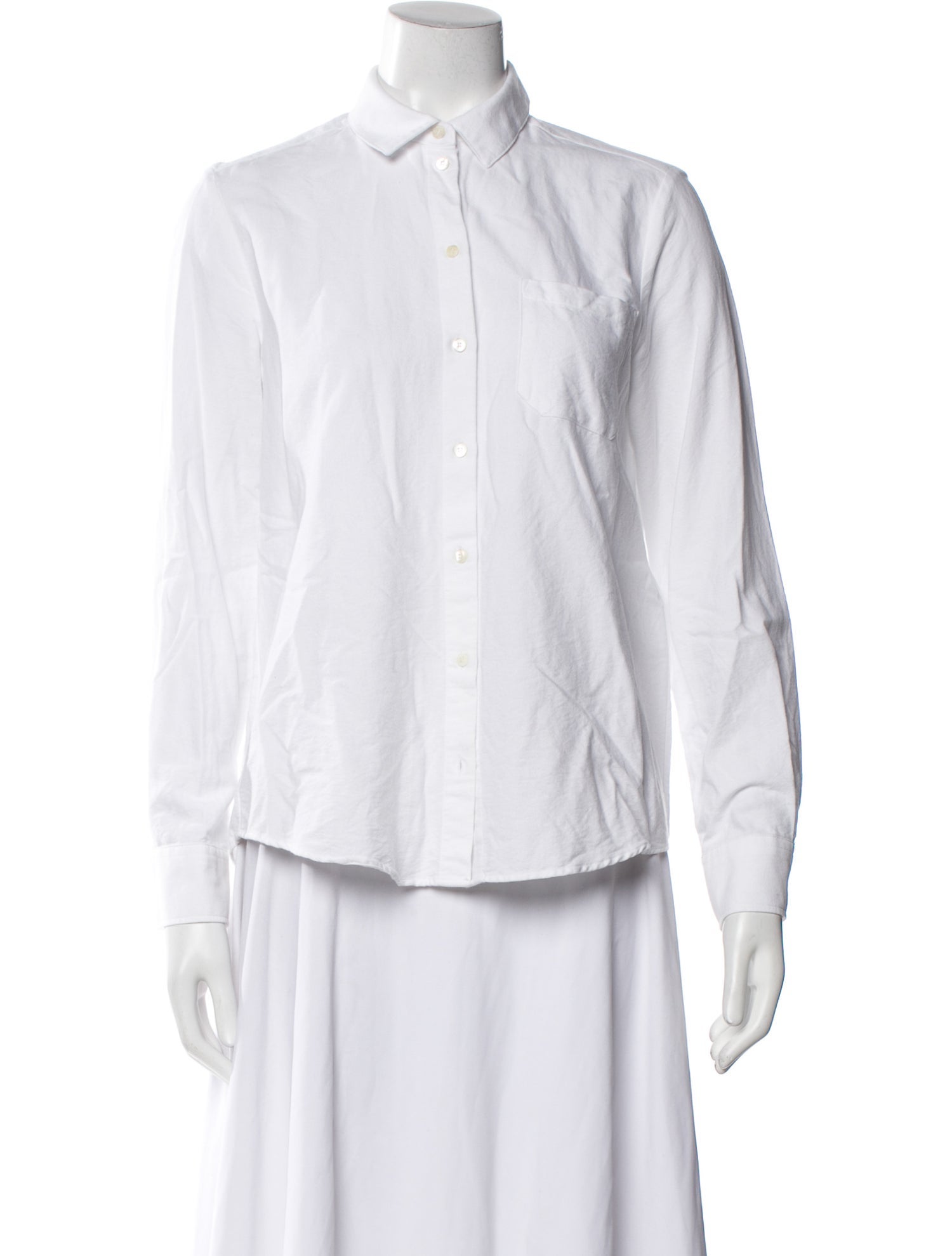 Sézane Long Sleeve Button-Up Top