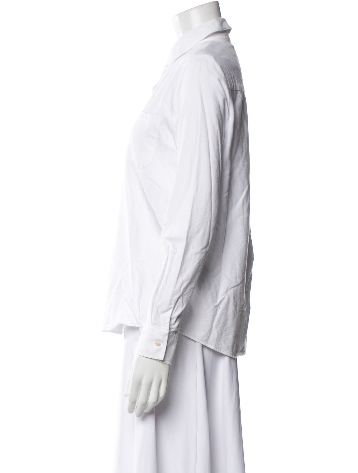 Sézane Long Sleeve Button-Up Top