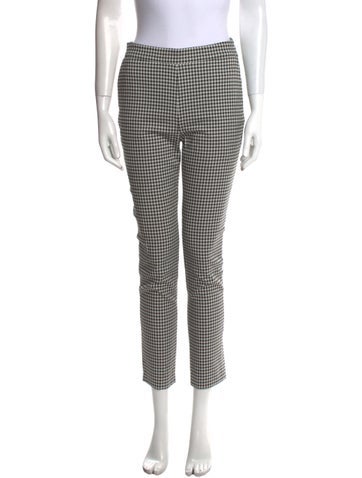 Sézane Pants Houndstooth Print Straight Leg S