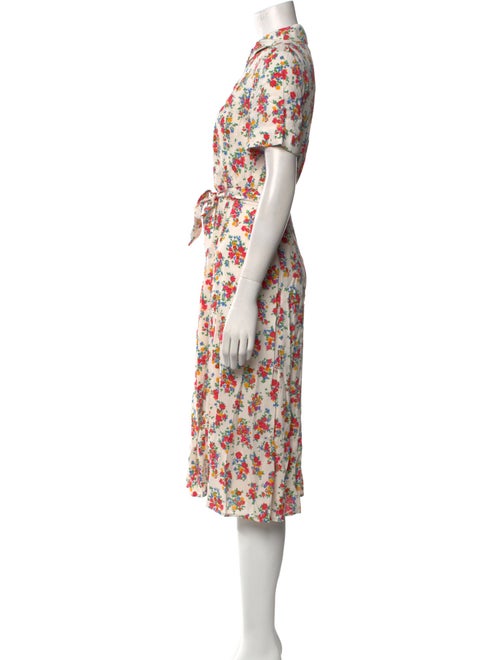 Sézane Floral Print Midi Length Dress