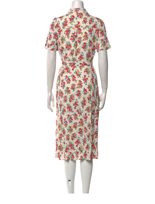Sézane Floral Print Midi Length Dress