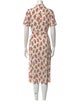 Sézane Floral Print Midi Length Dress
