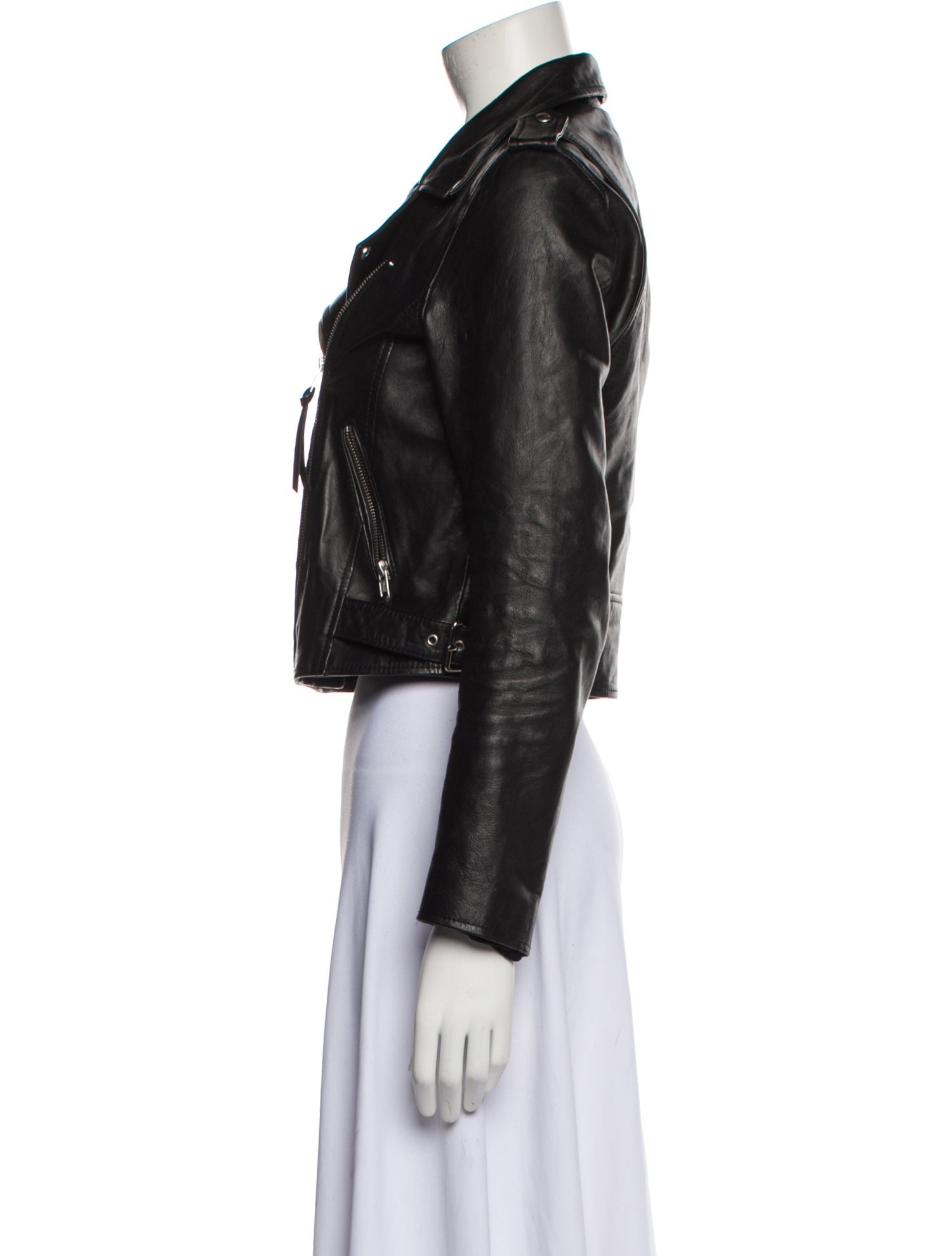Sézane Leather Biker Jacket
