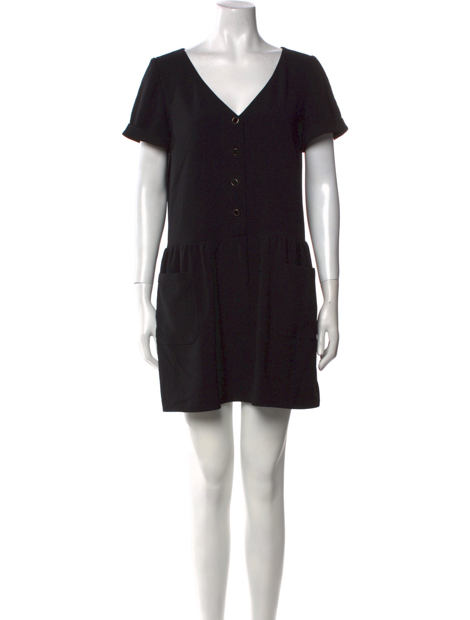 Sézane V-Neck Mini Dress