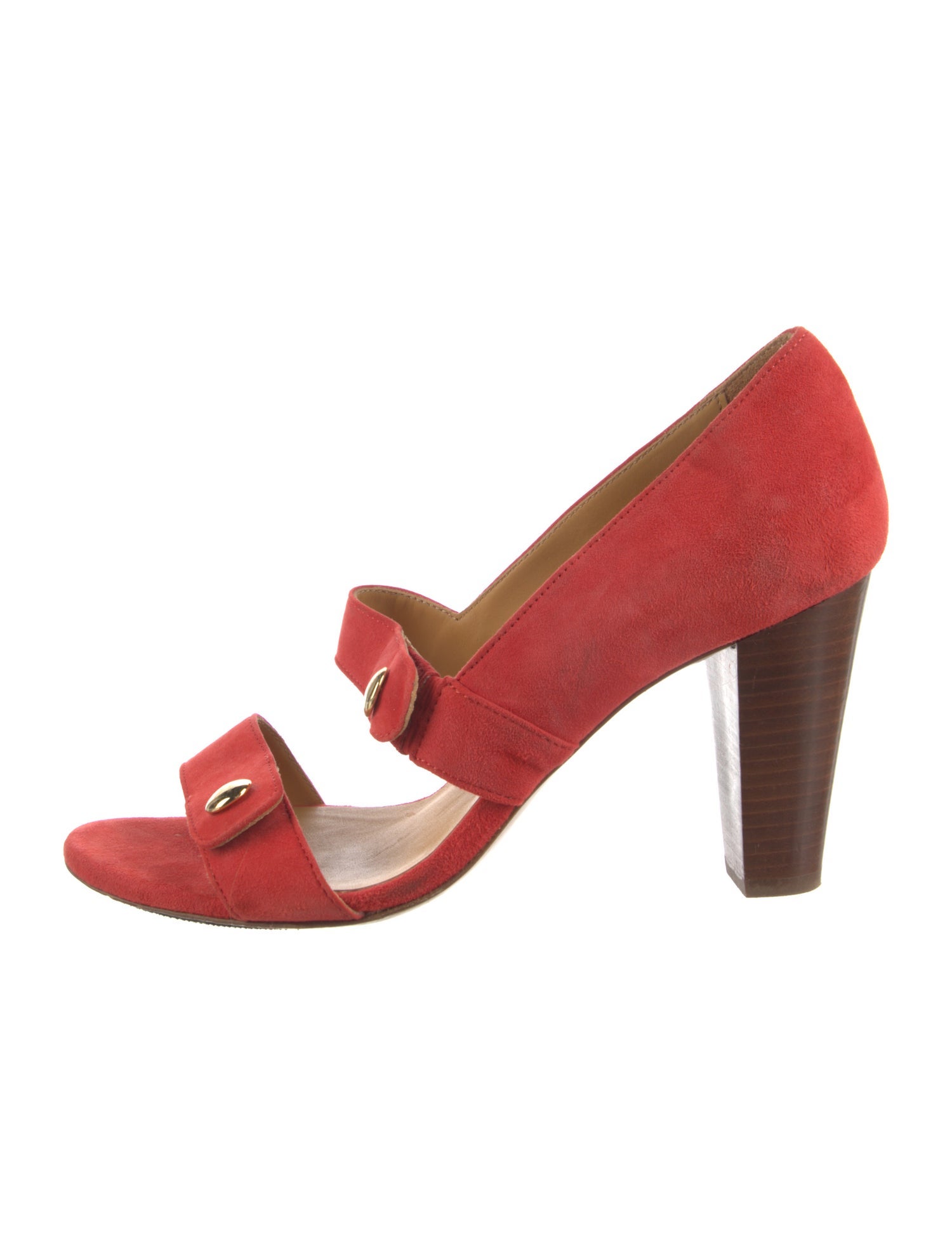 Sézane Suede Leather Trim Embellishment Pumps