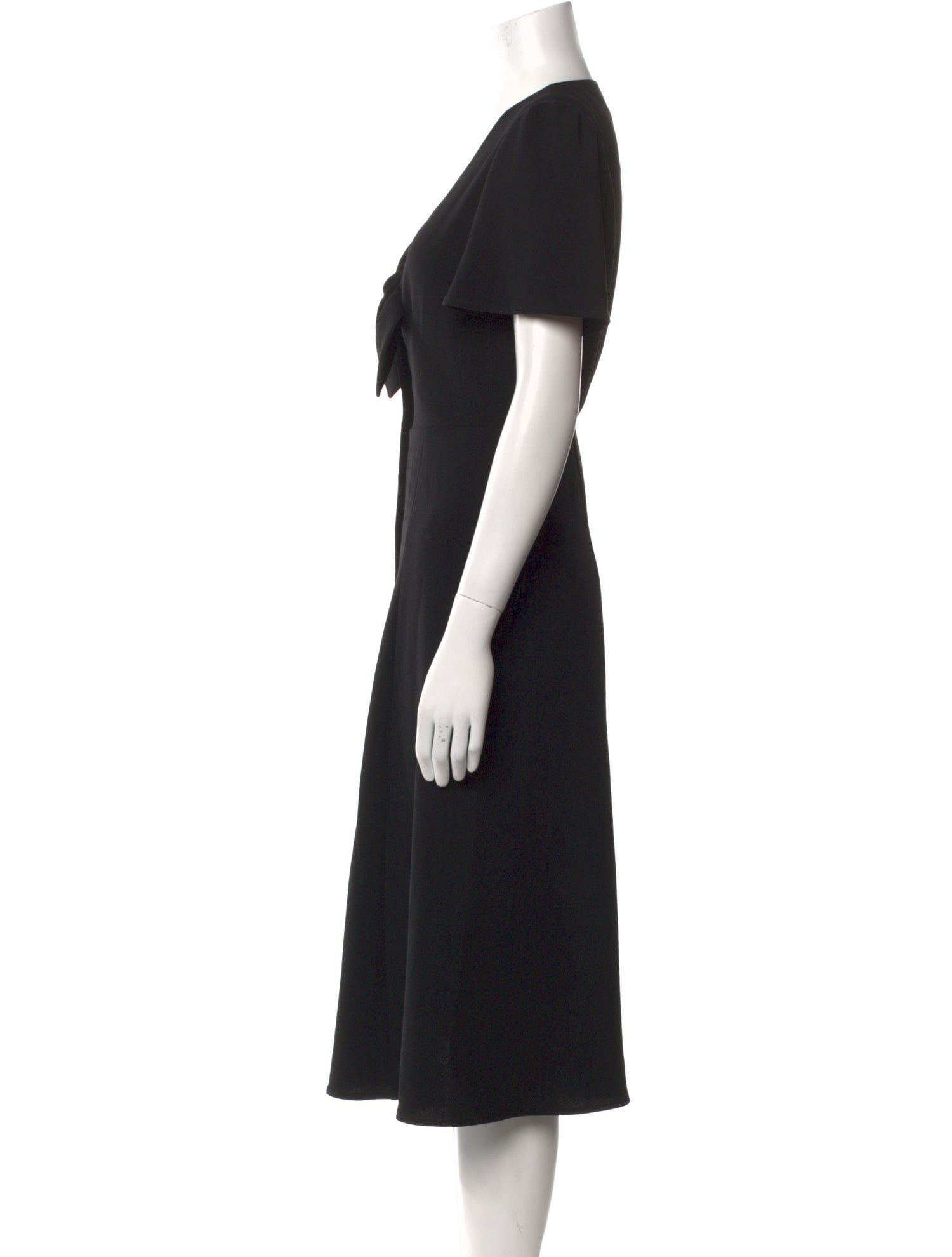 Sézane V-Neck Midi Length Dress