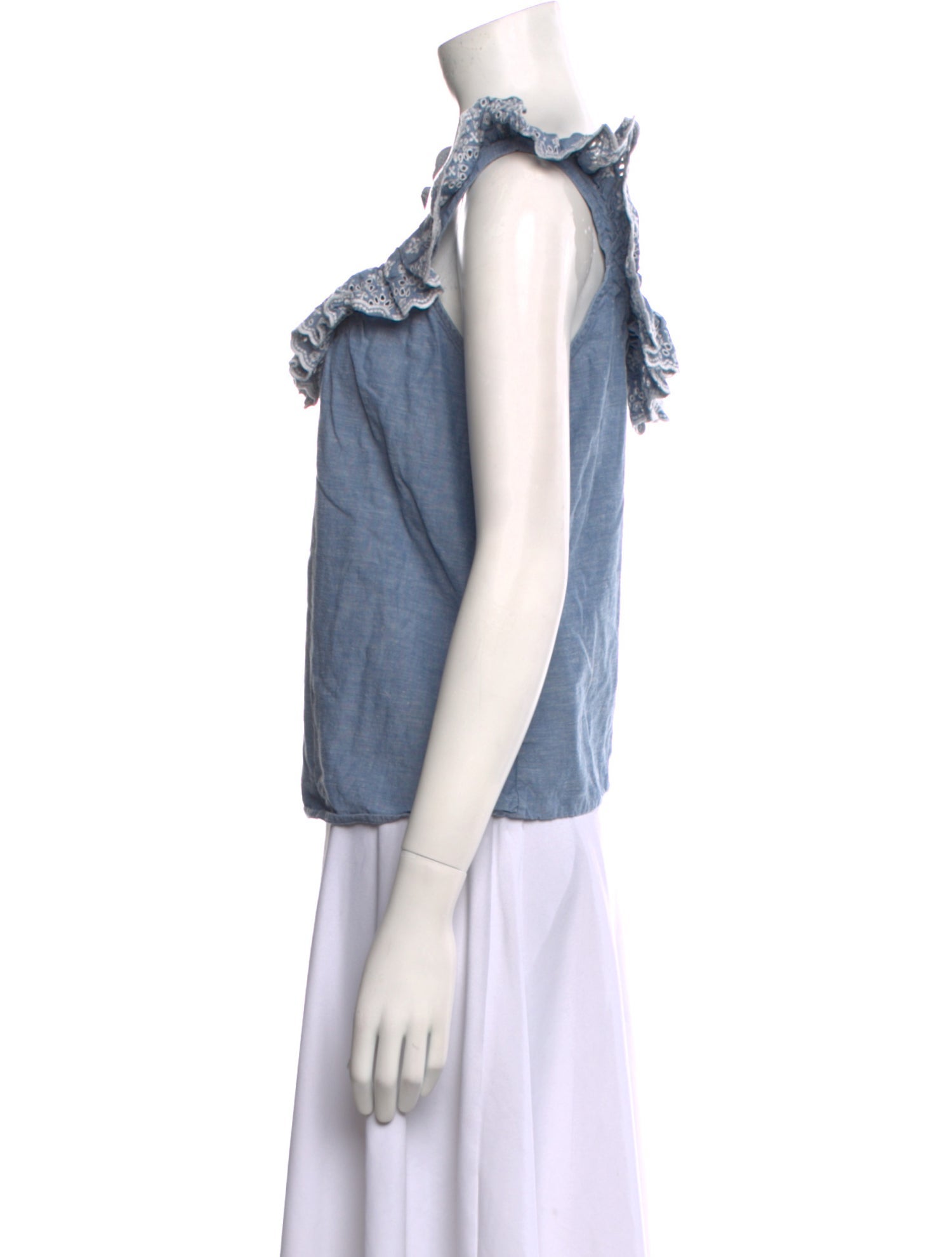 Sézane Scoop Neck Sleeveless Top