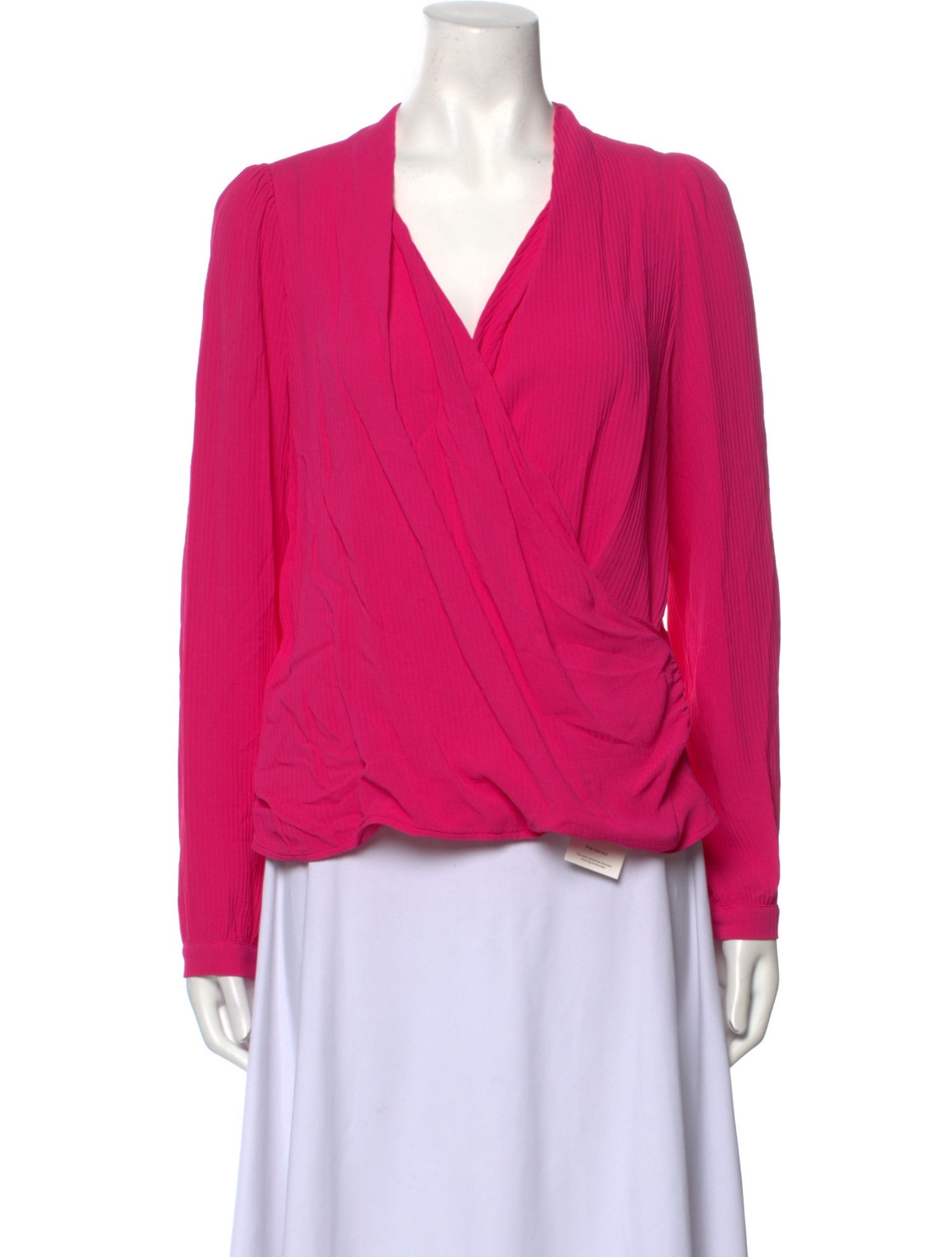 Sézane V-Neck Long Sleeve Blouse