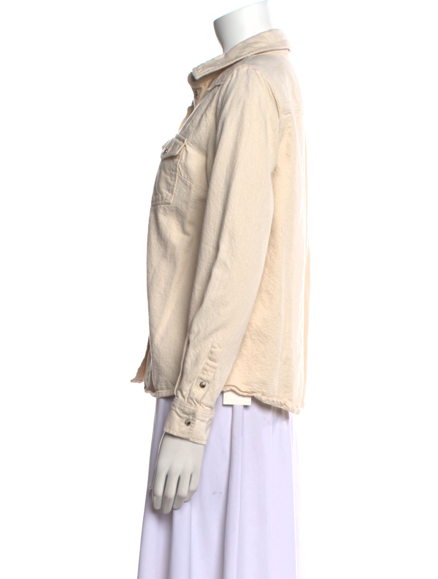 Sézane Long Sleeve Button-Up Top