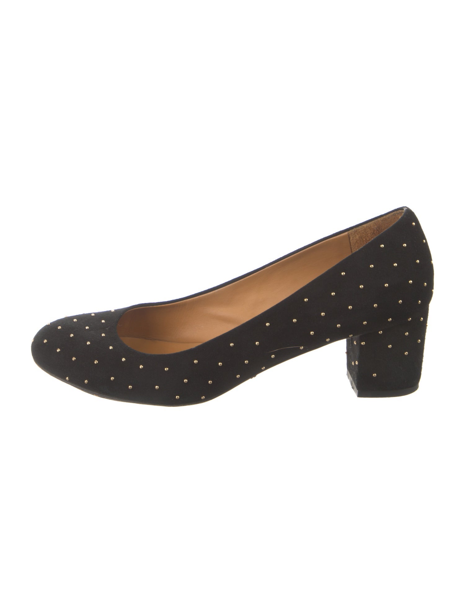 Sézane Suede Studded Accents Pumps