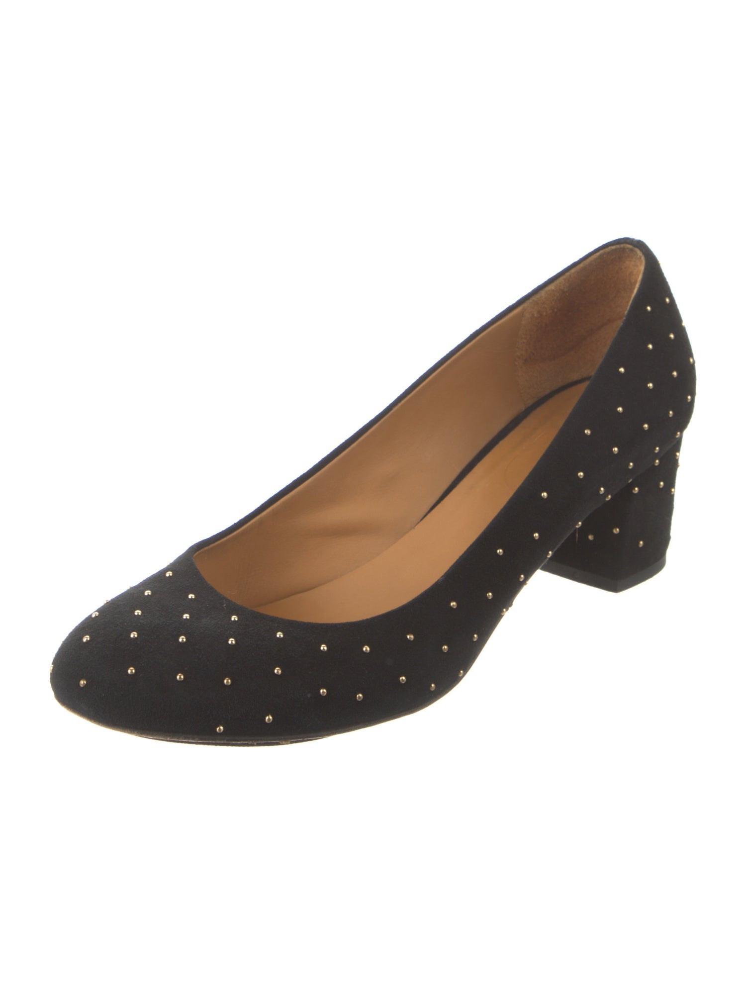 Sézane Suede Studded Accents Pumps