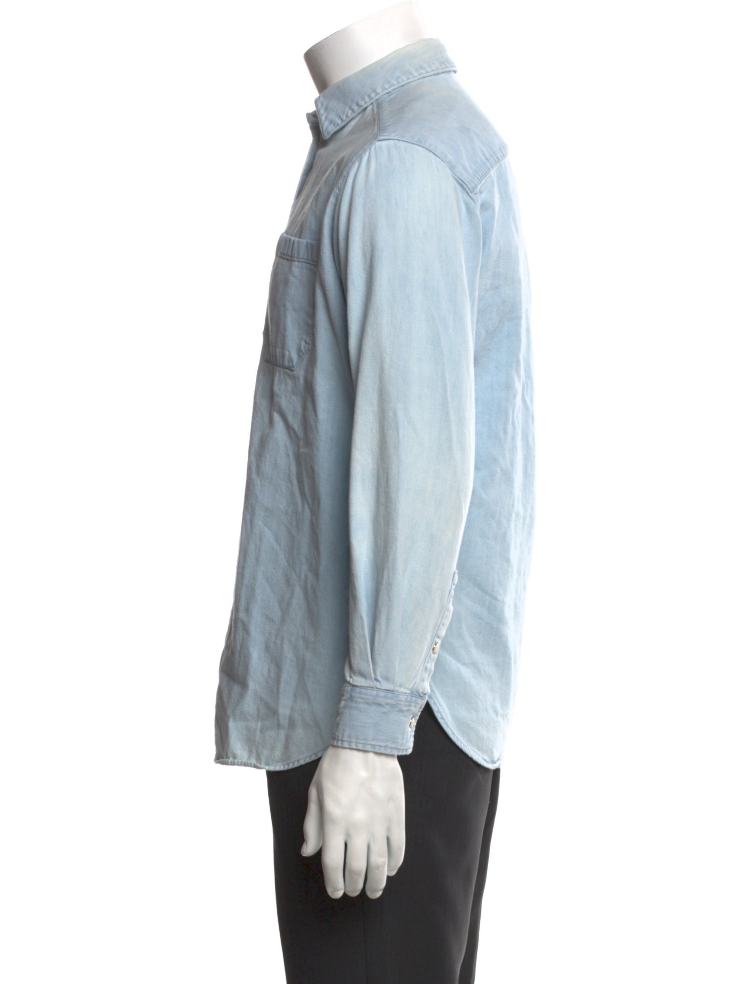 Sézane Long Sleeve Denim Shirt