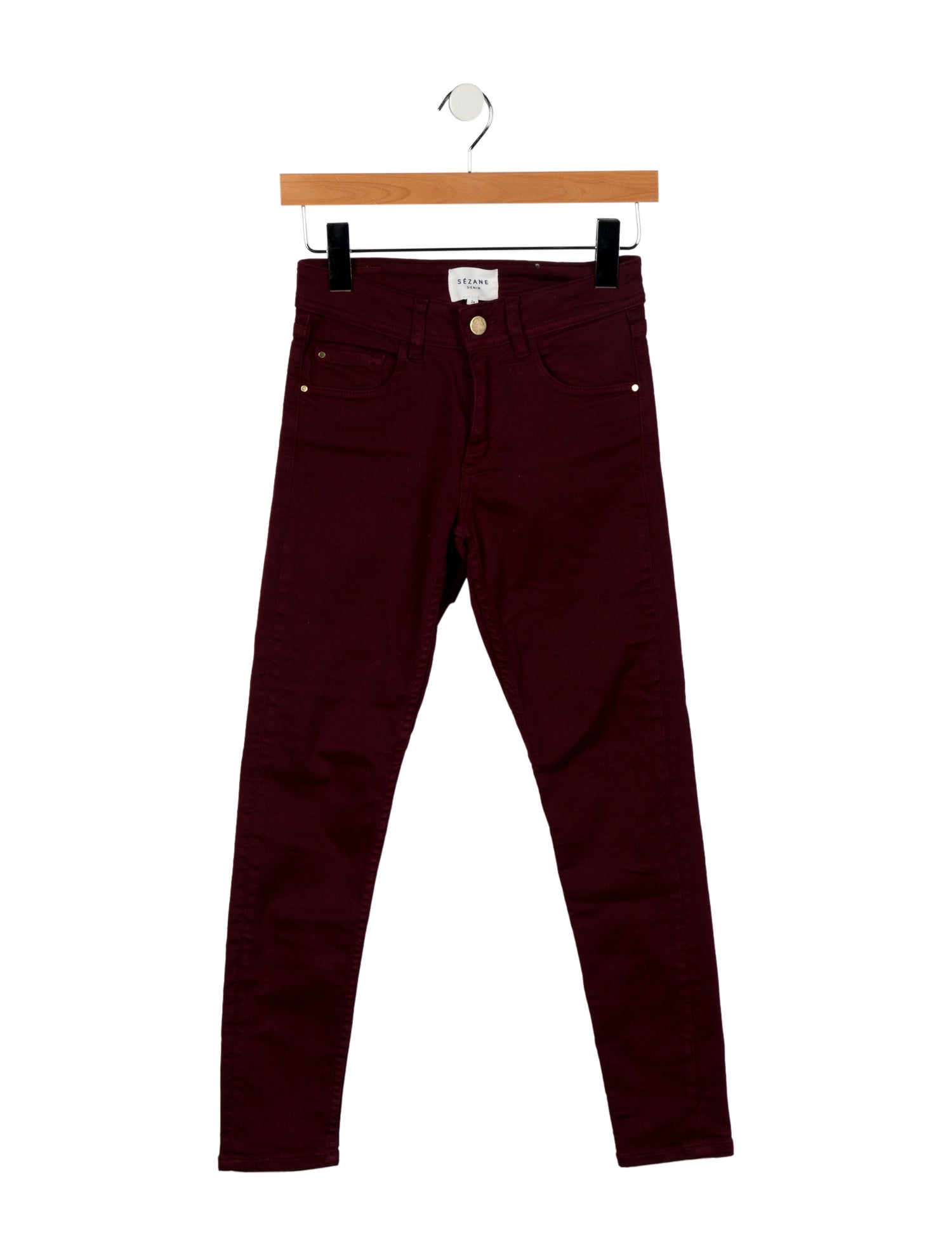 Sézane Mid-Rise Skinny Leg Jeans