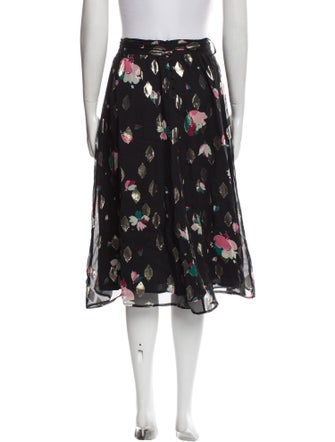 Sézane Silk Knee-Length Skirt