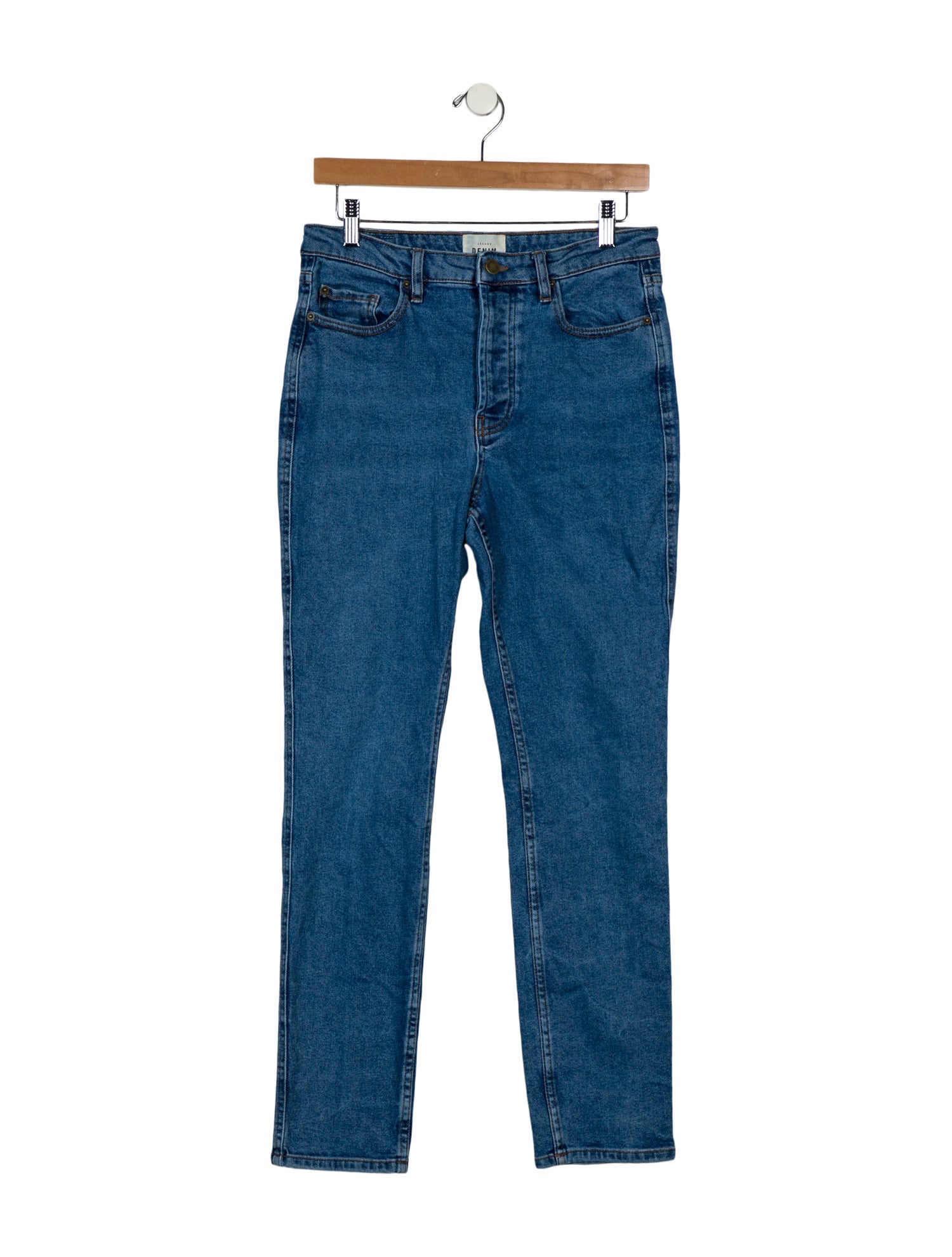Sézane Mid-Rise Straight Leg Jeans