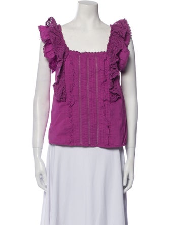 Sézane Square Neckline Sleeveless Top