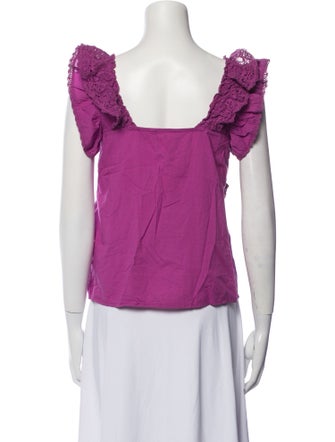 Sézane Square Neckline Sleeveless Top