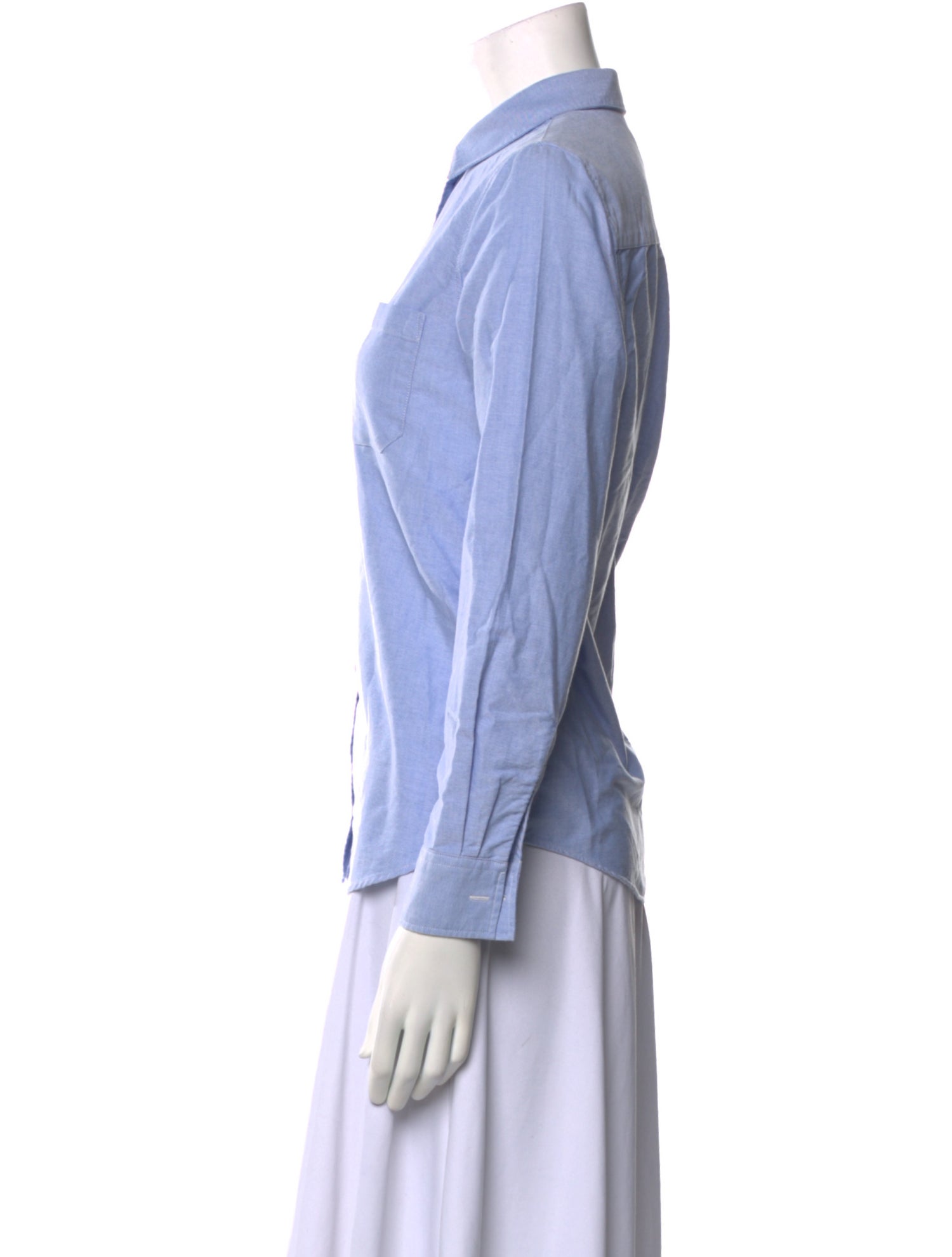 Sézane Long Sleeve Button-Up Top