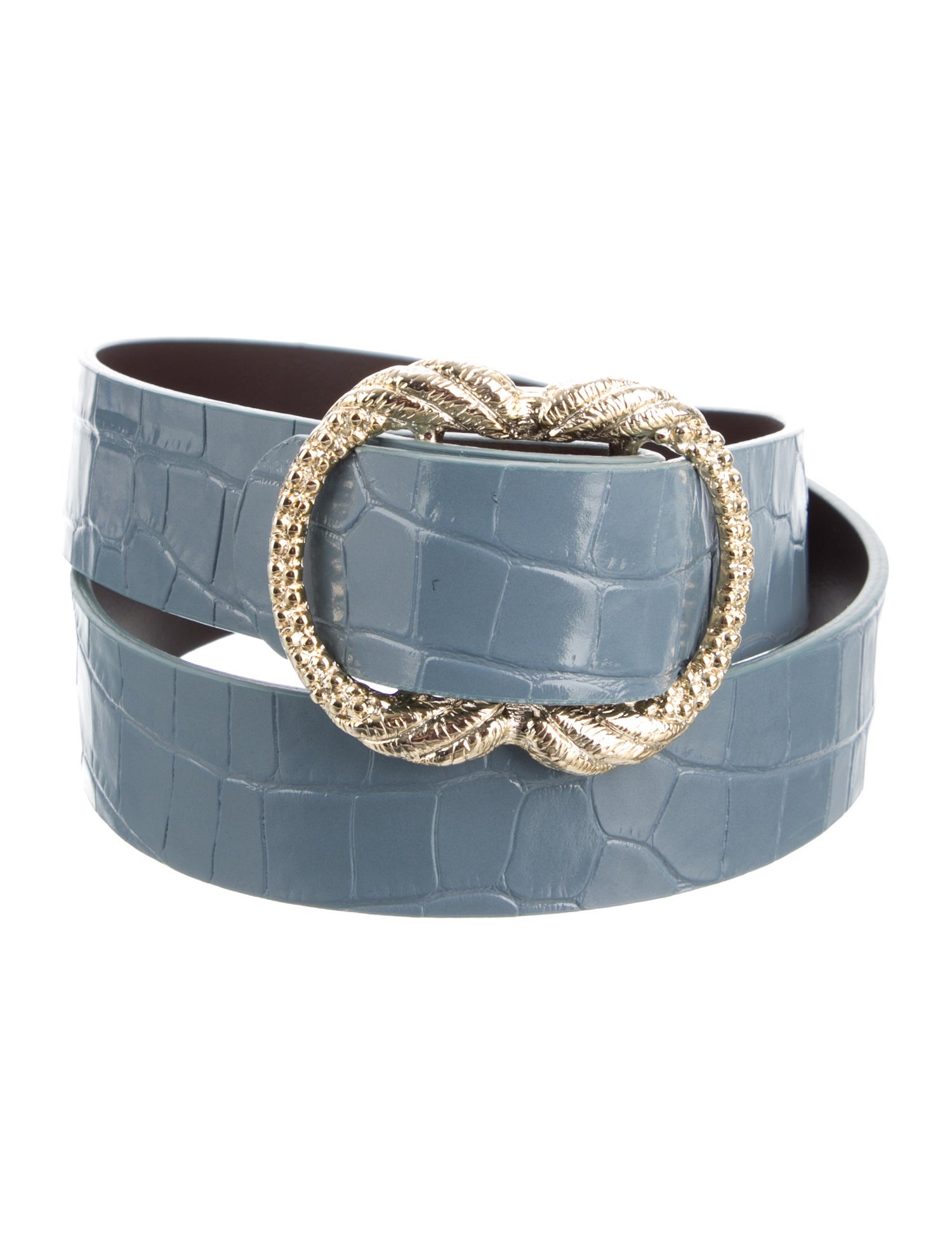 Sézane Embossed Leather Belt