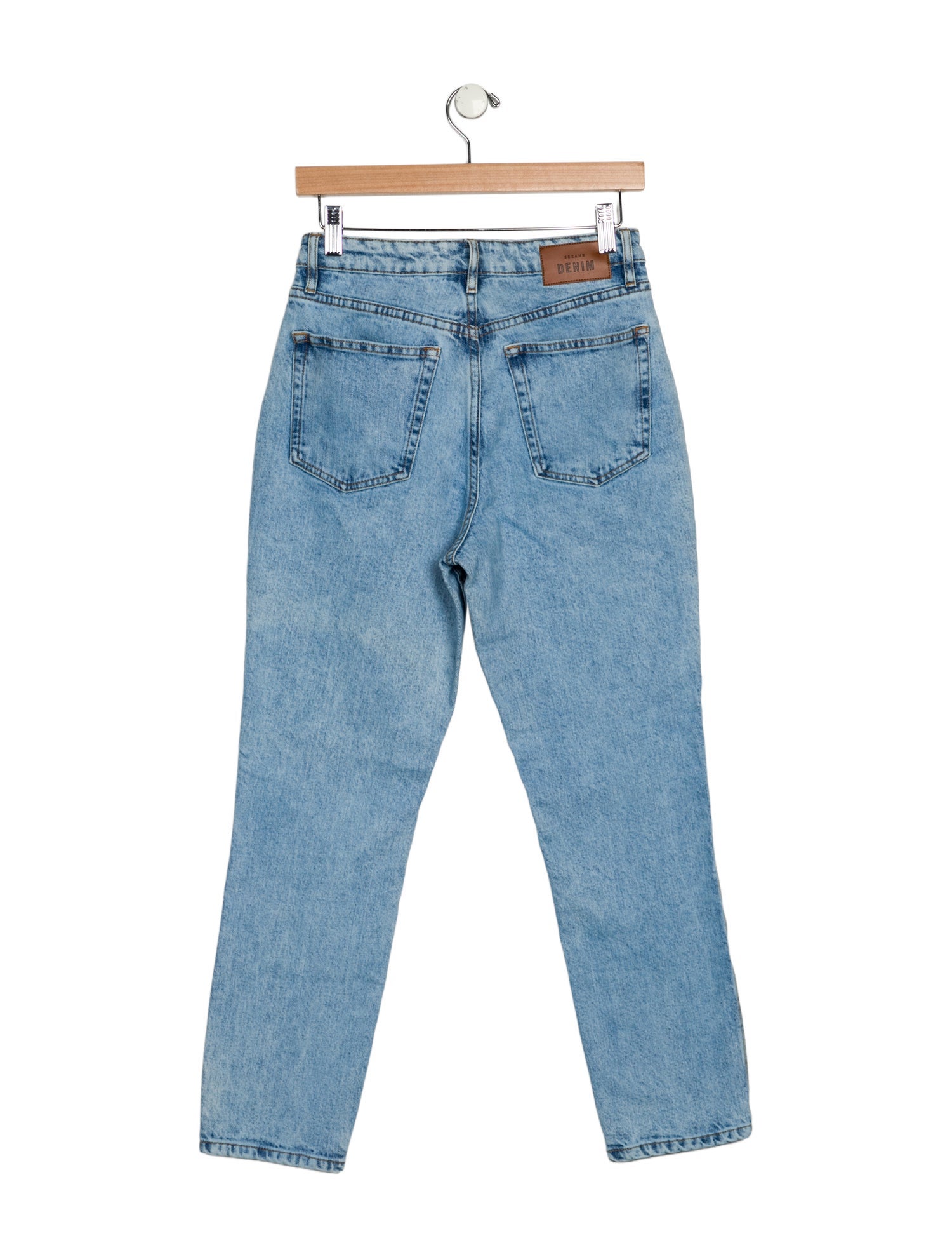 Sézane High-Rise Straight Leg Jeans