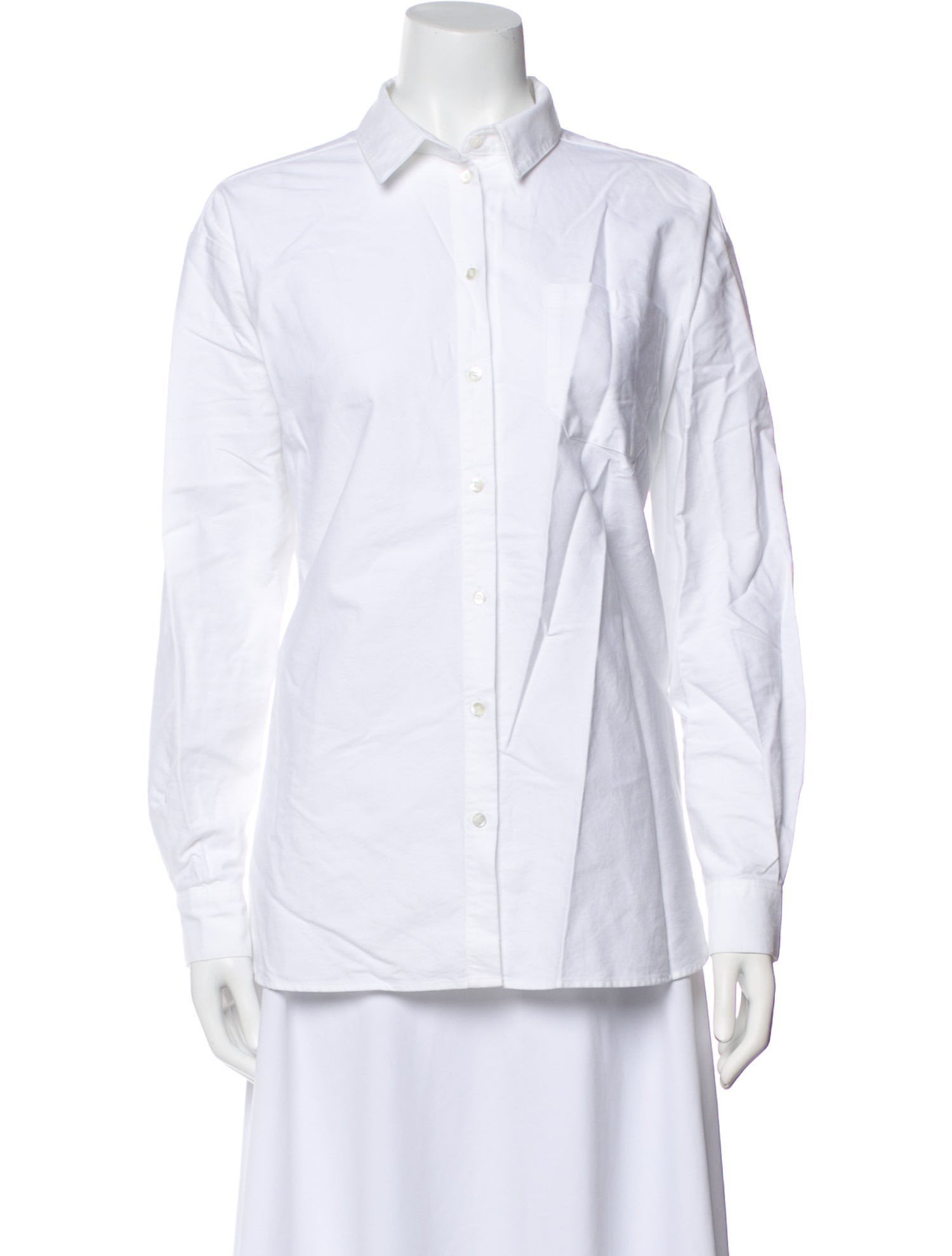 Sézane Long Sleeve Button-Up Top