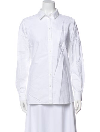 Sézane Long Sleeve Button-Up Top