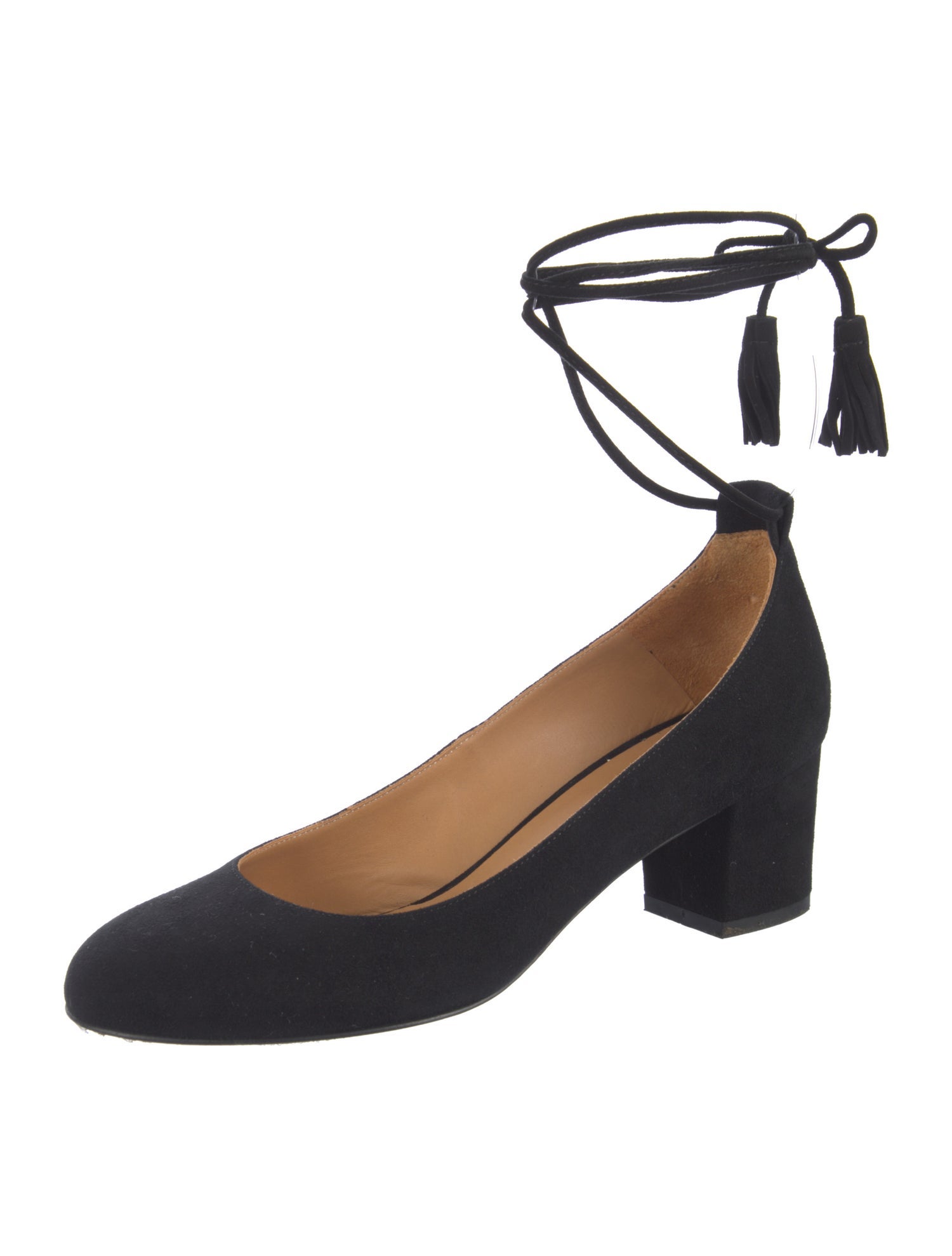 Sézane Suede Tassel Accents Pumps