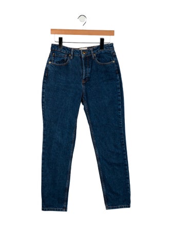 Sézane Mid-Rise Straight Leg Jeans