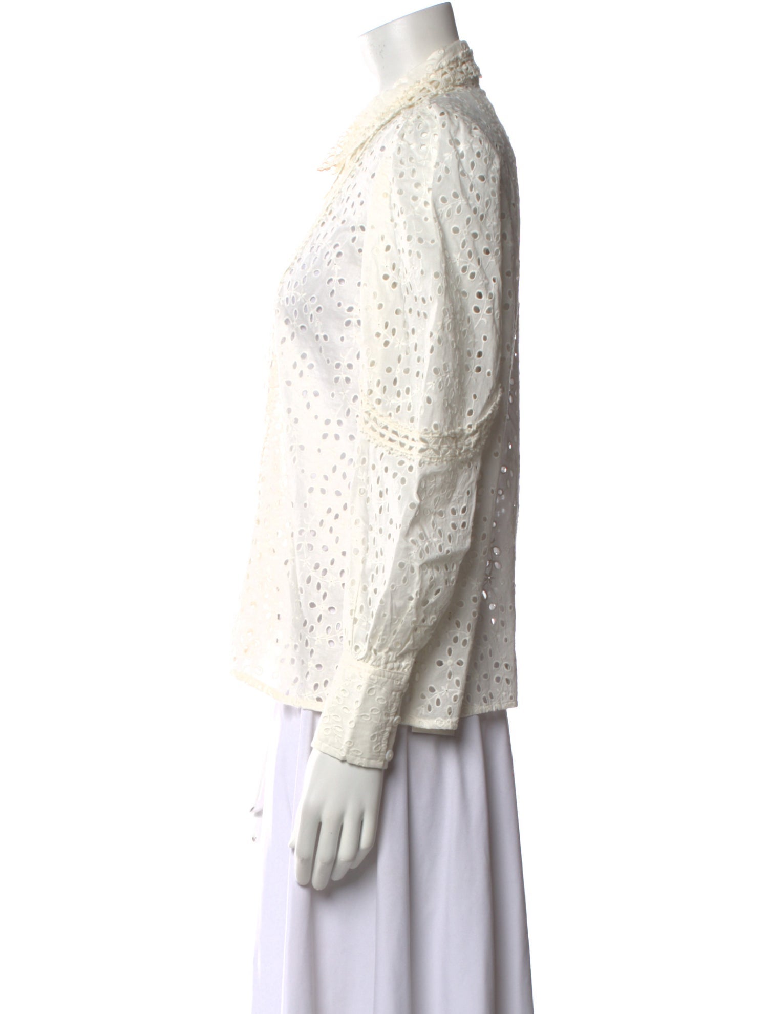 Sézane Long Sleeve Button-Up Top