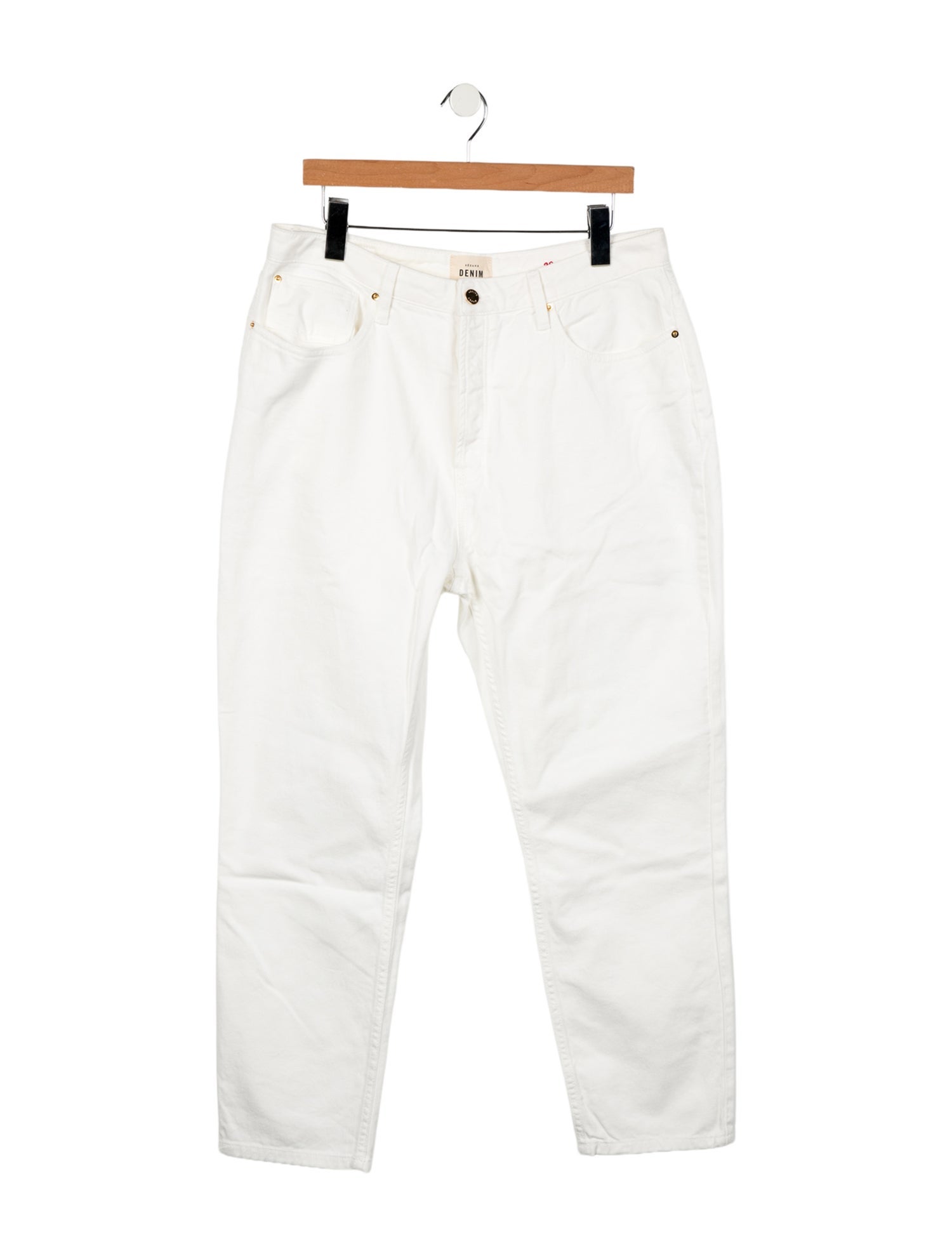 Sézane High-Rise Straight Leg Jeans
