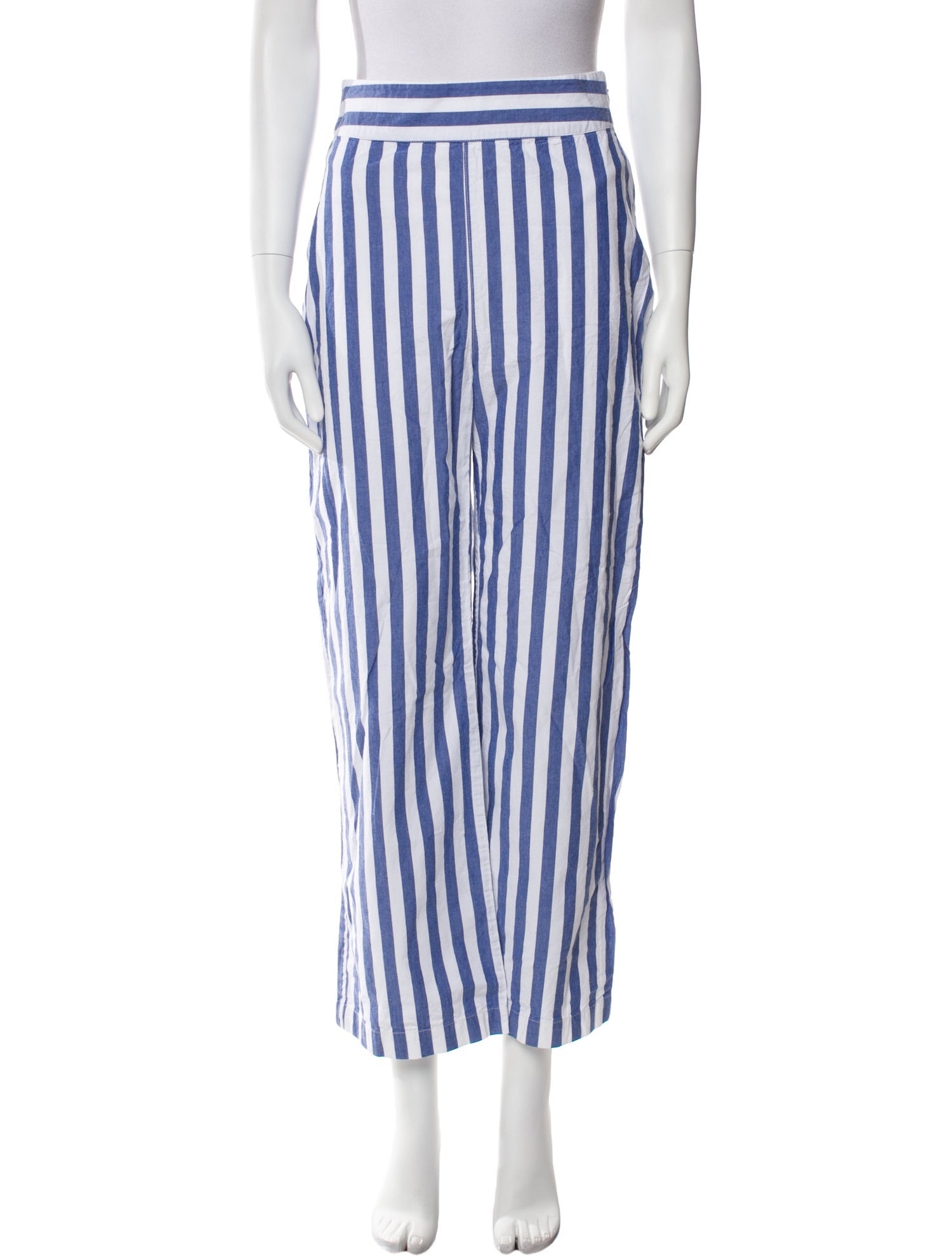 Sézane Striped Wide Leg Pants