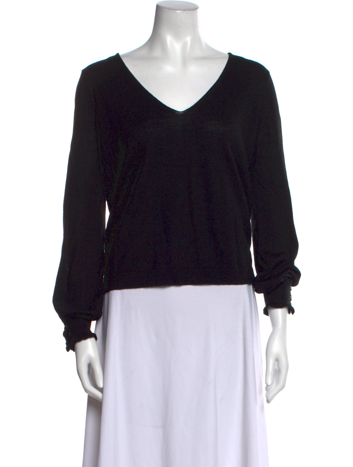 Sézane Merino Wool V-Neck Sweater