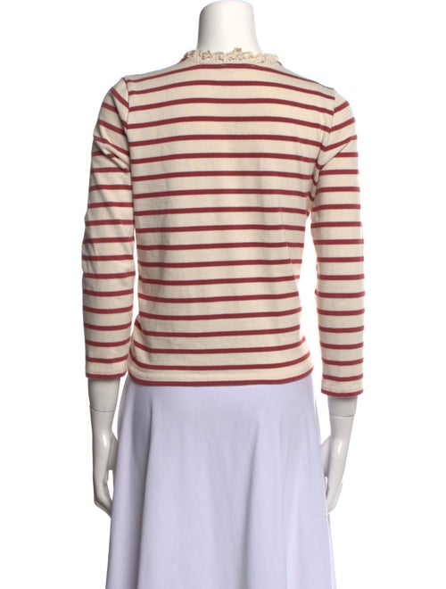 Sézane Striped Crew Neck Sweater