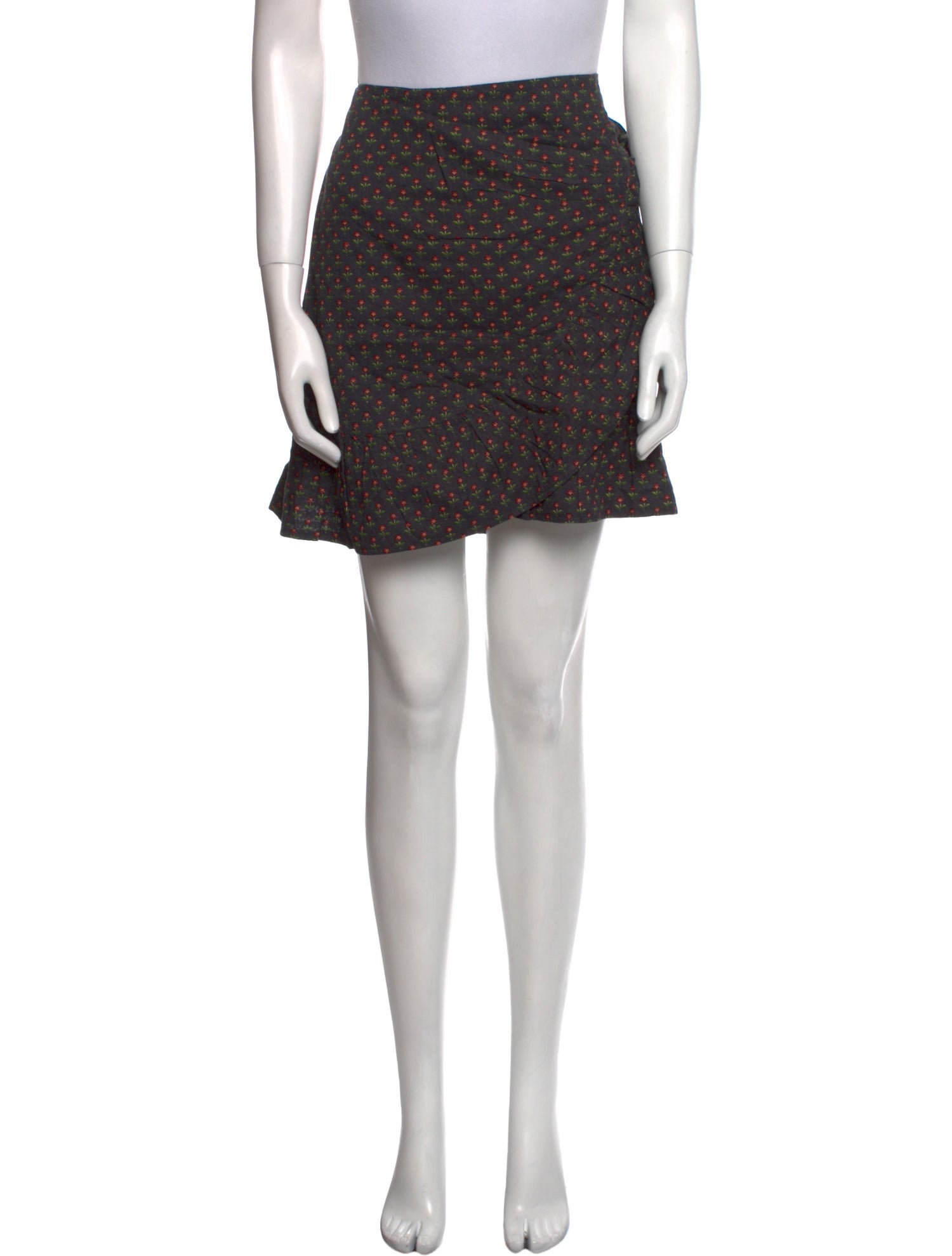 Sézane Floral Print Mini Skirt