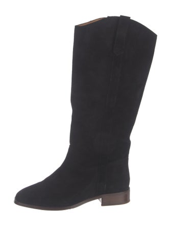 Sézane Suede Riding Boots