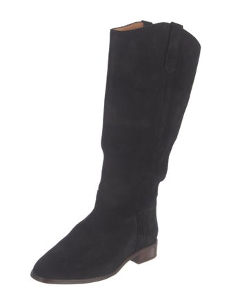 Sézane Suede Riding Boots