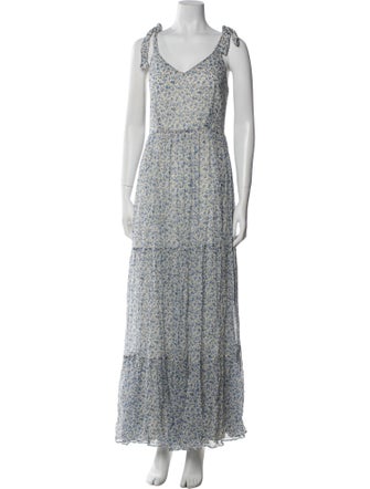 Sézane Floral Print Long Dress