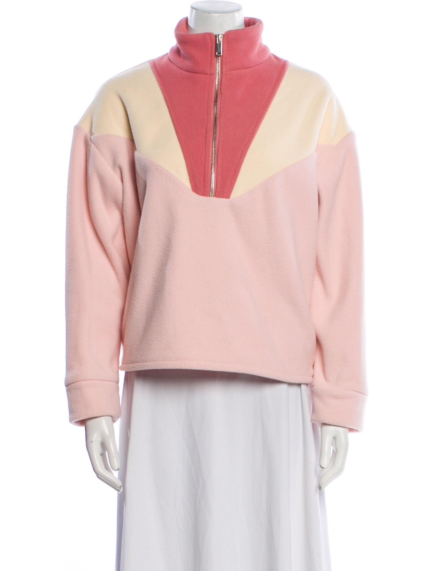 Sézane Colorblock Pattern Jacket