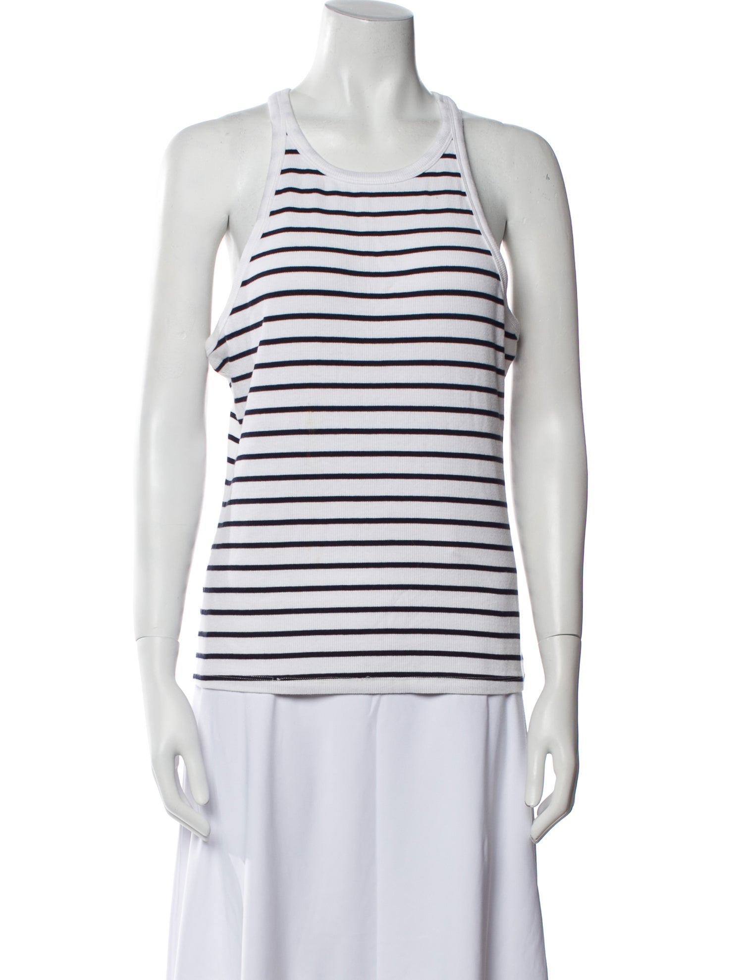 Sézane Striped Scoop Neck Top