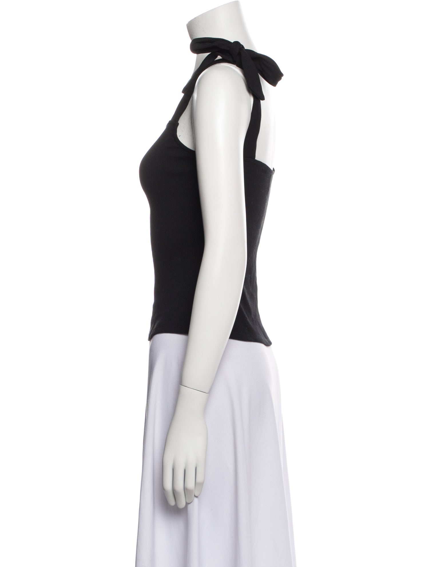 Sézane Square Neckline Sleeveless Crop Top