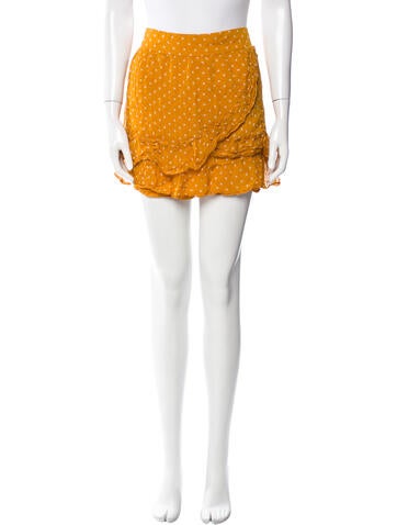 Sézane Skirts Polka Dot Print Mini Skirt Us8, Fr40 | M