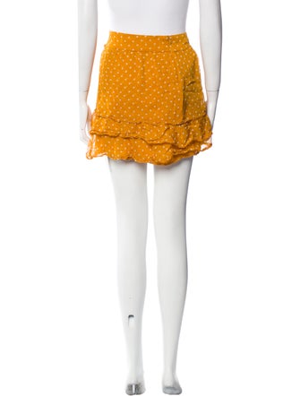 Sézane Polka Dot Print Mini Skirt